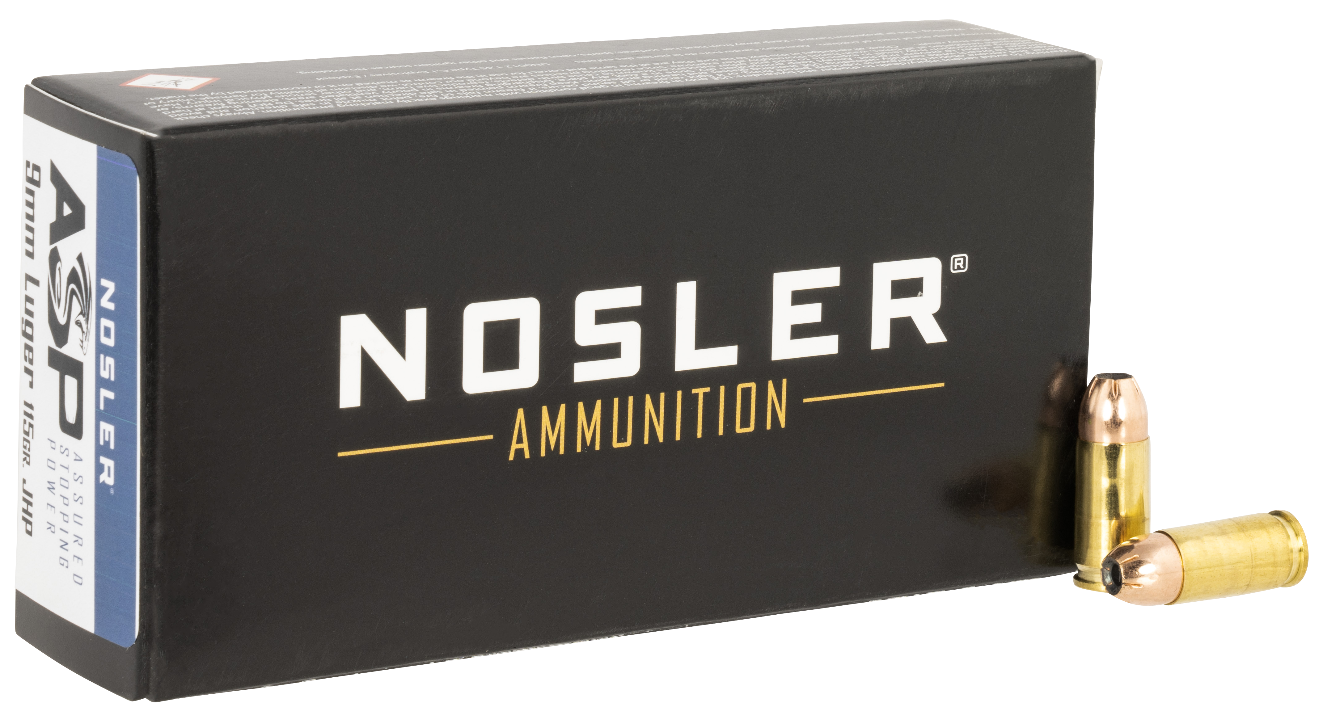 Nosler Assured Stopping Power Luger Jacket HP Ammo