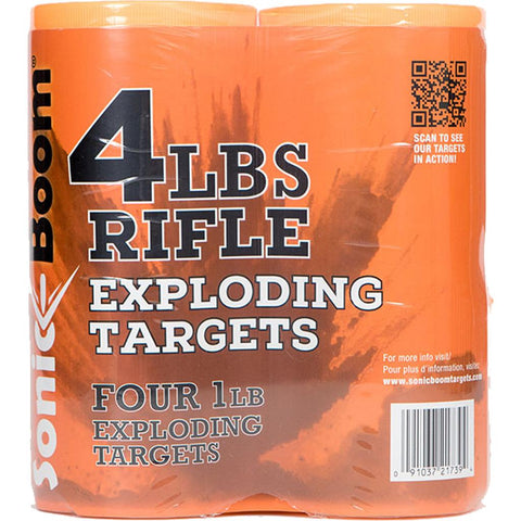 Sonic Boom Exploding Rifle Targets 1 lb. 4 pk.