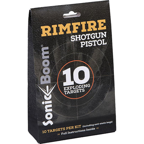 Sonic Boom Exploding Rimfire Targets 10 pk.