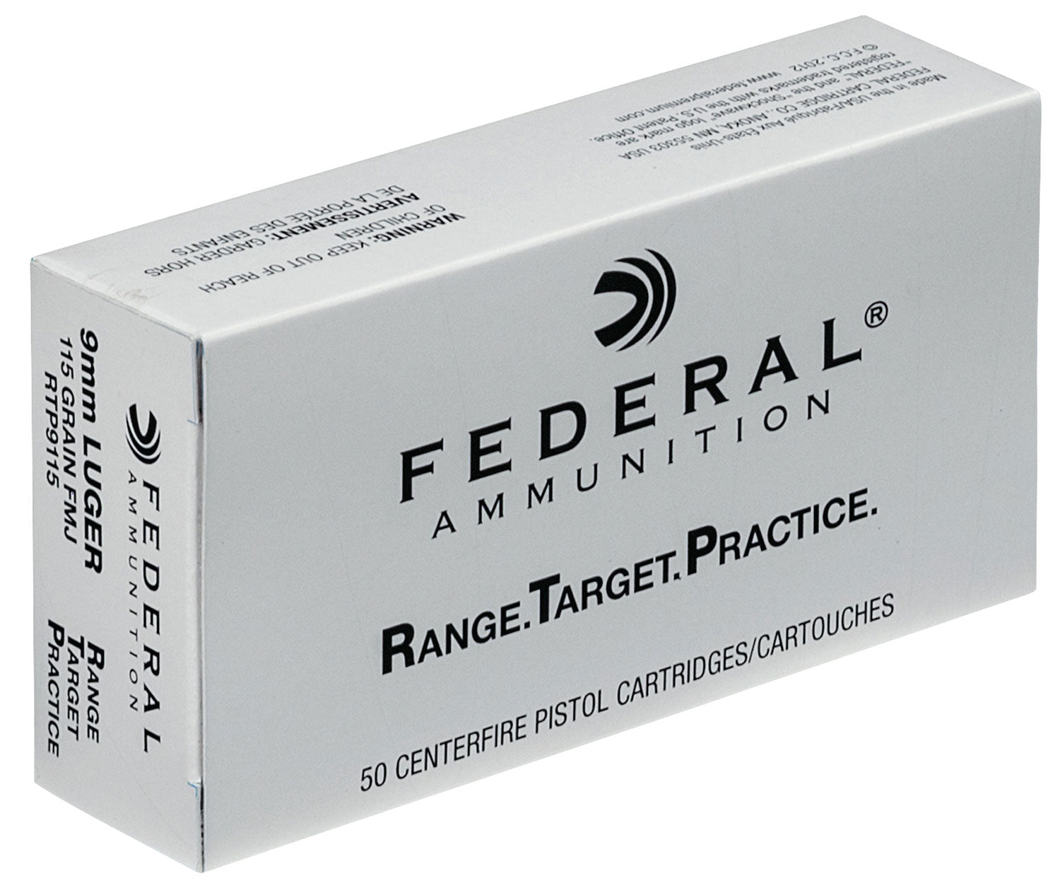 Federal Range And Target Luger FMJ Ammo