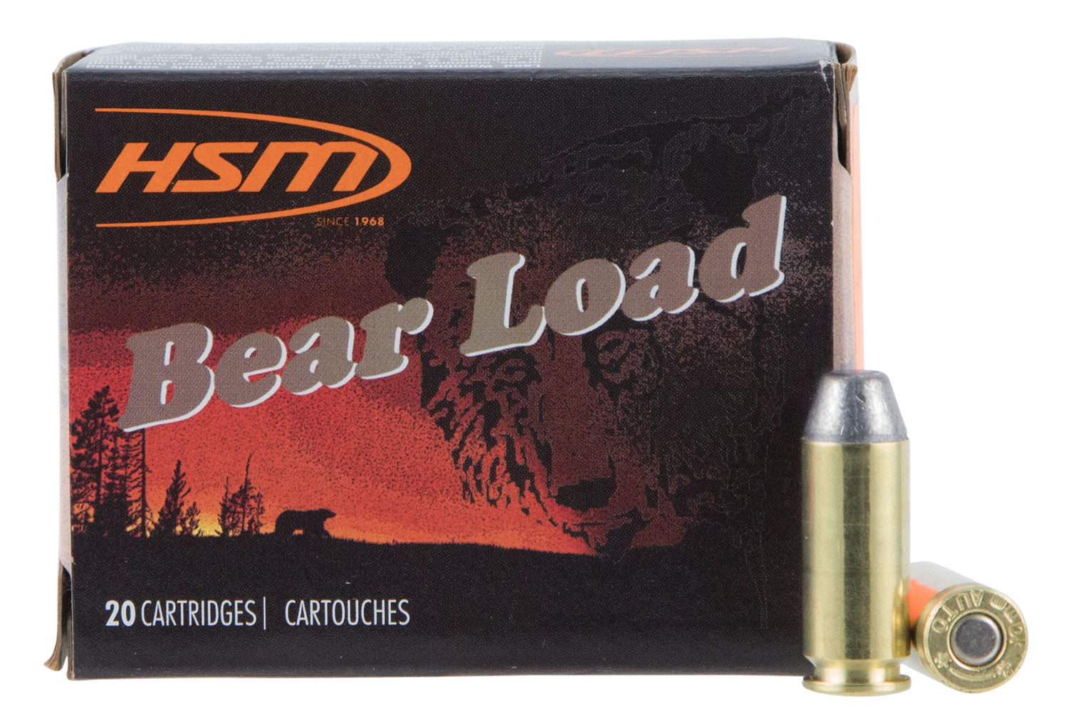 HSM Bear Load Flat Point RN Ammo