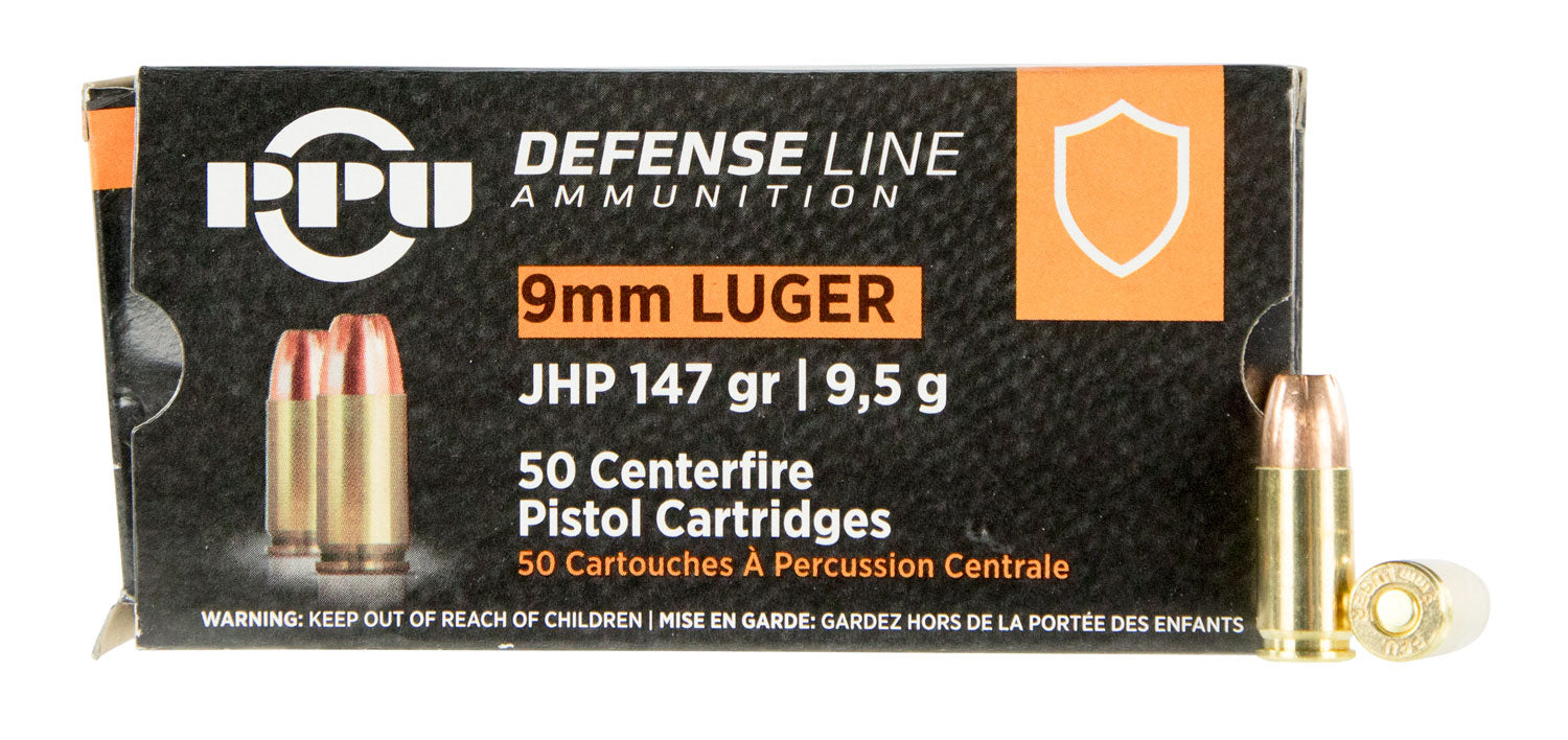 PPU Defense Luger JHP Ammo