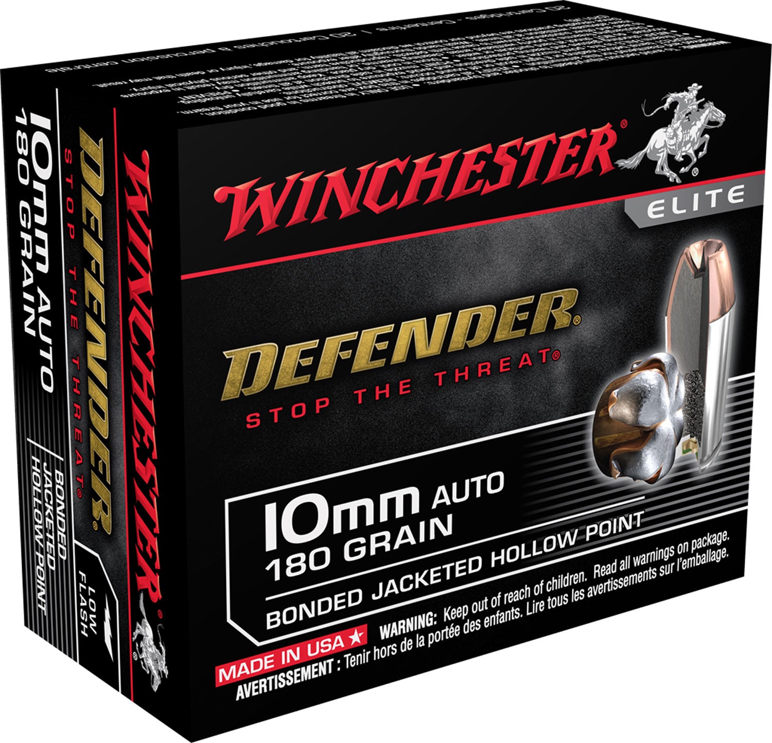 Winchester Defender Elite Bonded Jacket HP Ammo