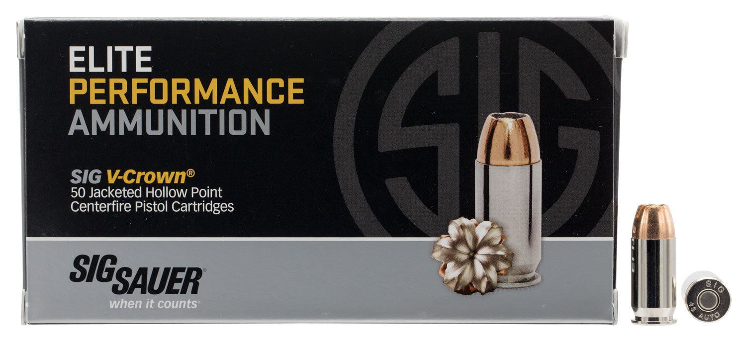 Sig Sauer Elite Performance V-Crown JHP Ammo