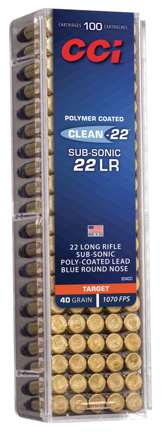 CCI Subsonic Lead Poly-Coated RN Ammo