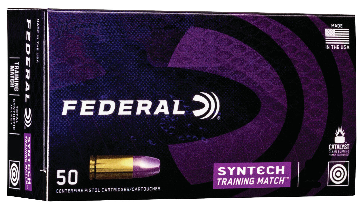 Federal Syntech Training Match Total Jacket Flat Nose TSJFN Ammo