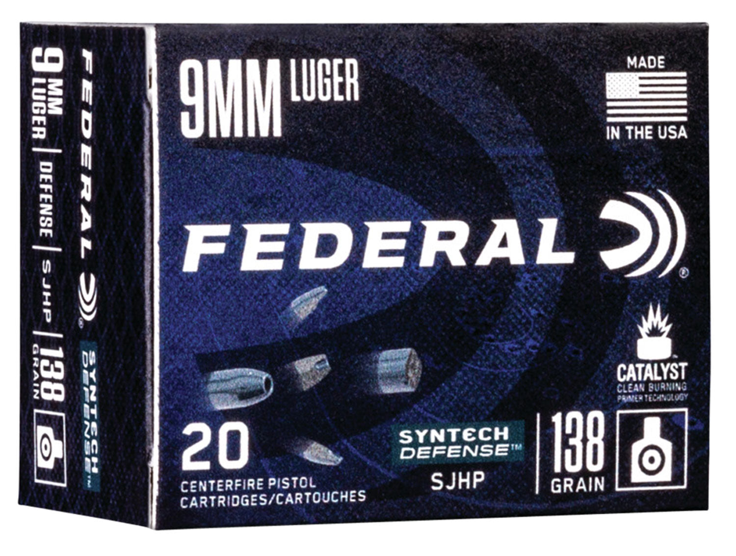 Federal Syntech Defense Luger Segmented S JHP Ammo