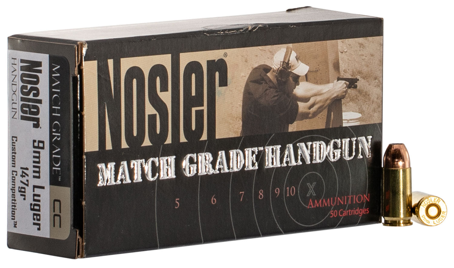 Nosler Match Grade Luger JHP Ammo