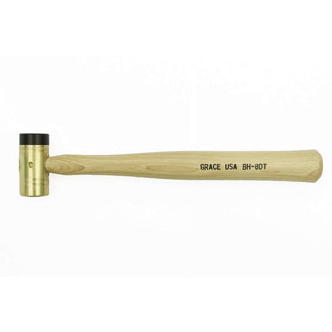 Grace USA Delrin Tipped Brass Hammer- 8 oz