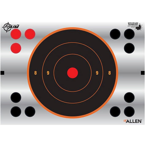 EzAim Reflective Splash Bullseye Adhesive Targets 6 in. 8 pk.