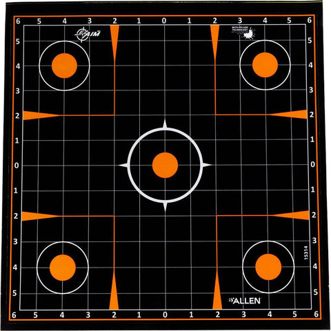 EzAim Splash Sight-In Grid Adhesive Targets 12x12 5 pk.