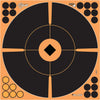 EzAim Splash Bullseye Adhesive Targets with Crosshair Recticle