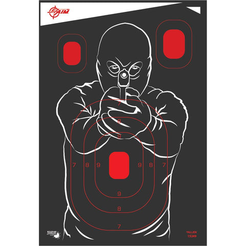 EzAim Splash Bad Guy Targets 12x18 5 pk.