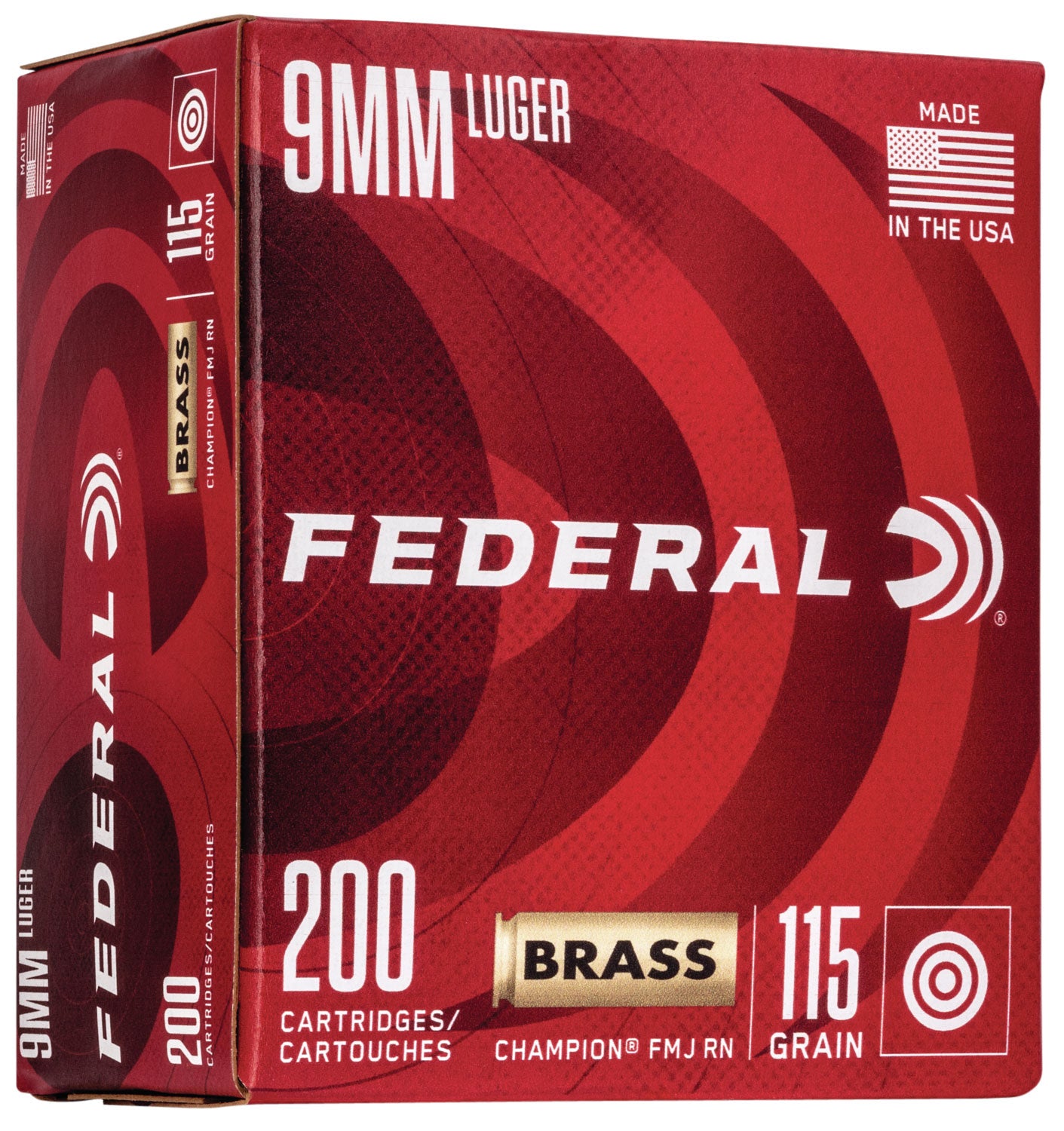 Federal Champion Training Luger FMJ Ammo