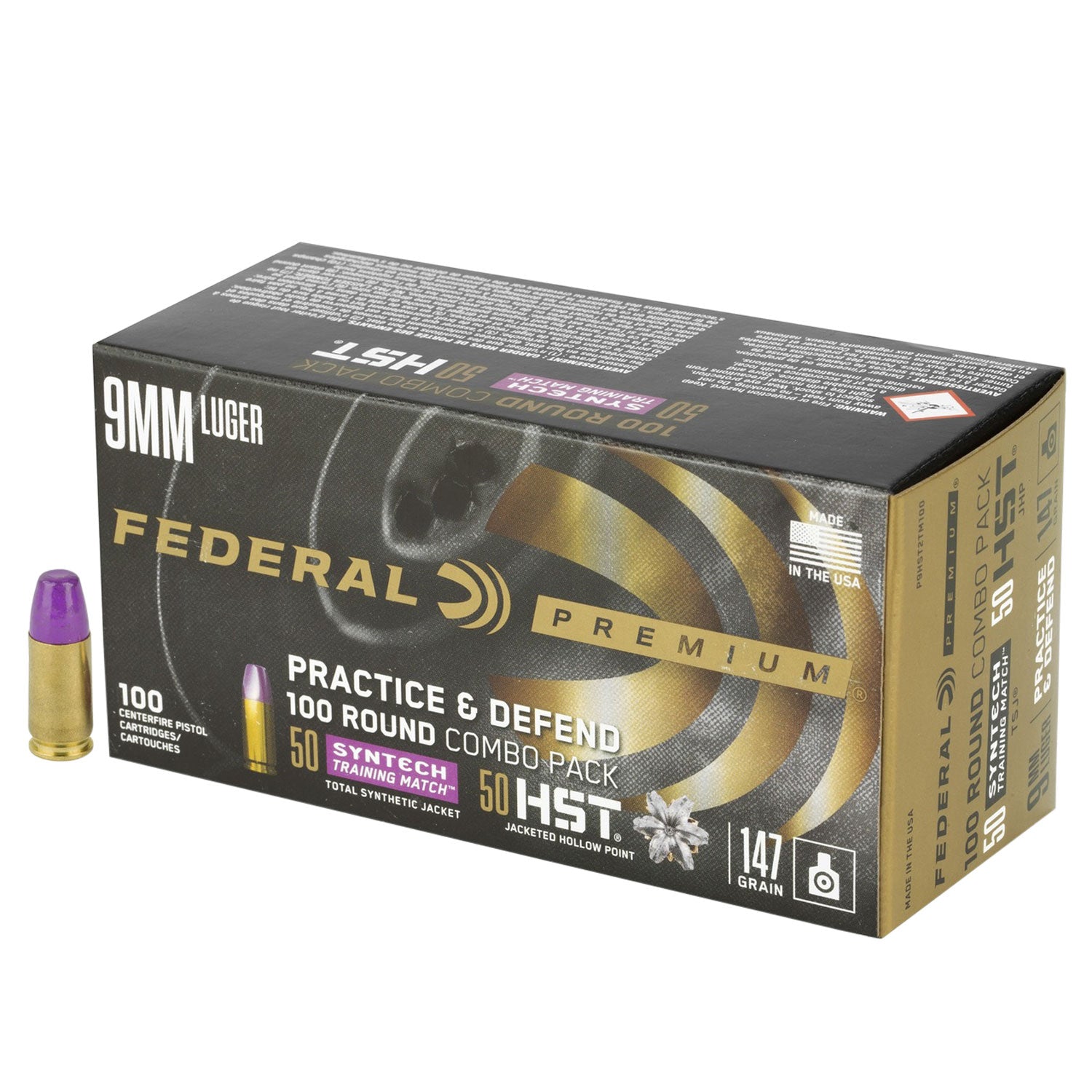 Federal Practice Defend Luger HSTSynthetic Ammo