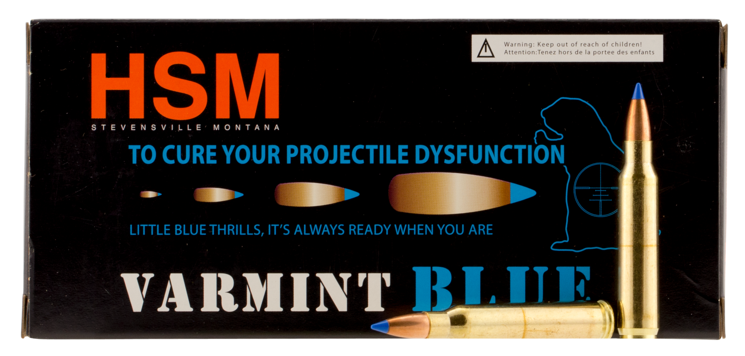 HSM Varmint Blue Sierra BlitzKing Ammo