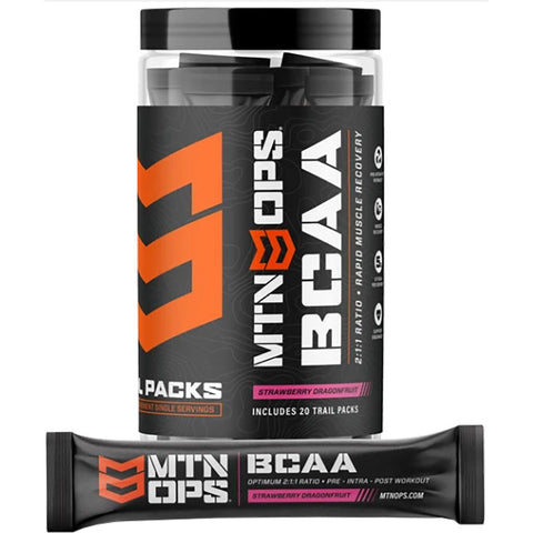 MTN OPS BCAA 2:1:1 Strawberry Dragonfruit Trail Pack 20 ct.