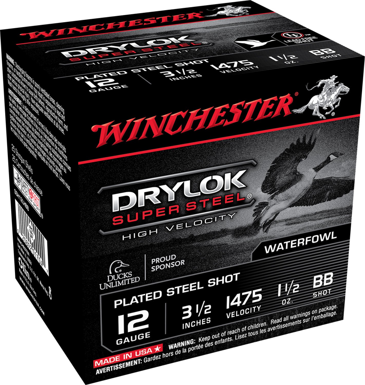 Winchester Drylock Super Steel High Velocity BB 1-1/2oz Ammo