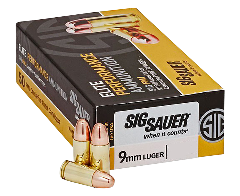 Sig Sauer Elite Ball Luger FMJ Ammo