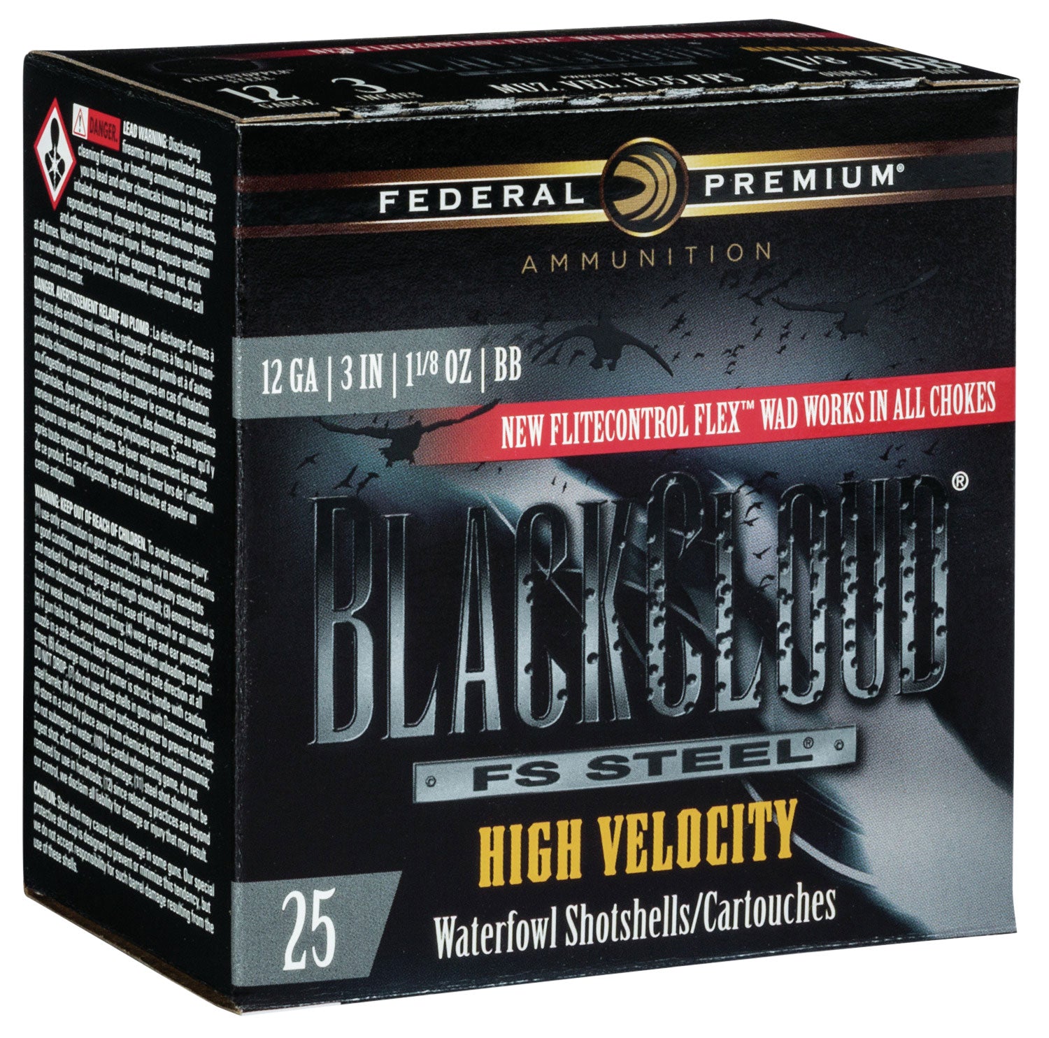 Federal Black Cloud FS Steel High Velocity BB 1-1/8oz Ammo