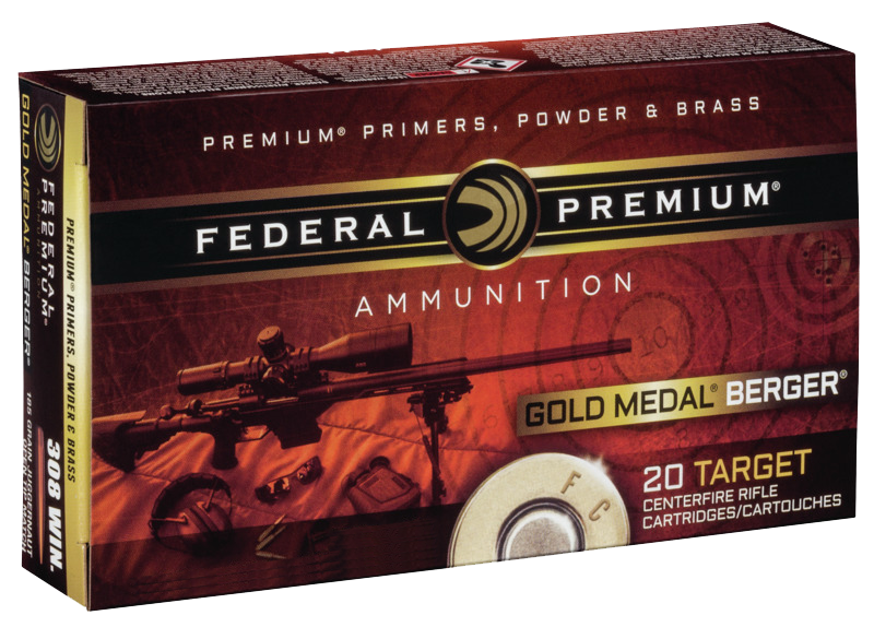 Federal Gold Medal Boat Tail HP Ammo