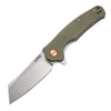 CJRB Crag Folder 3.42 in Blade Green G-10 Handle