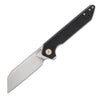 CJRB Rampart Folder 3.50 in Blade Black G-10 Handle