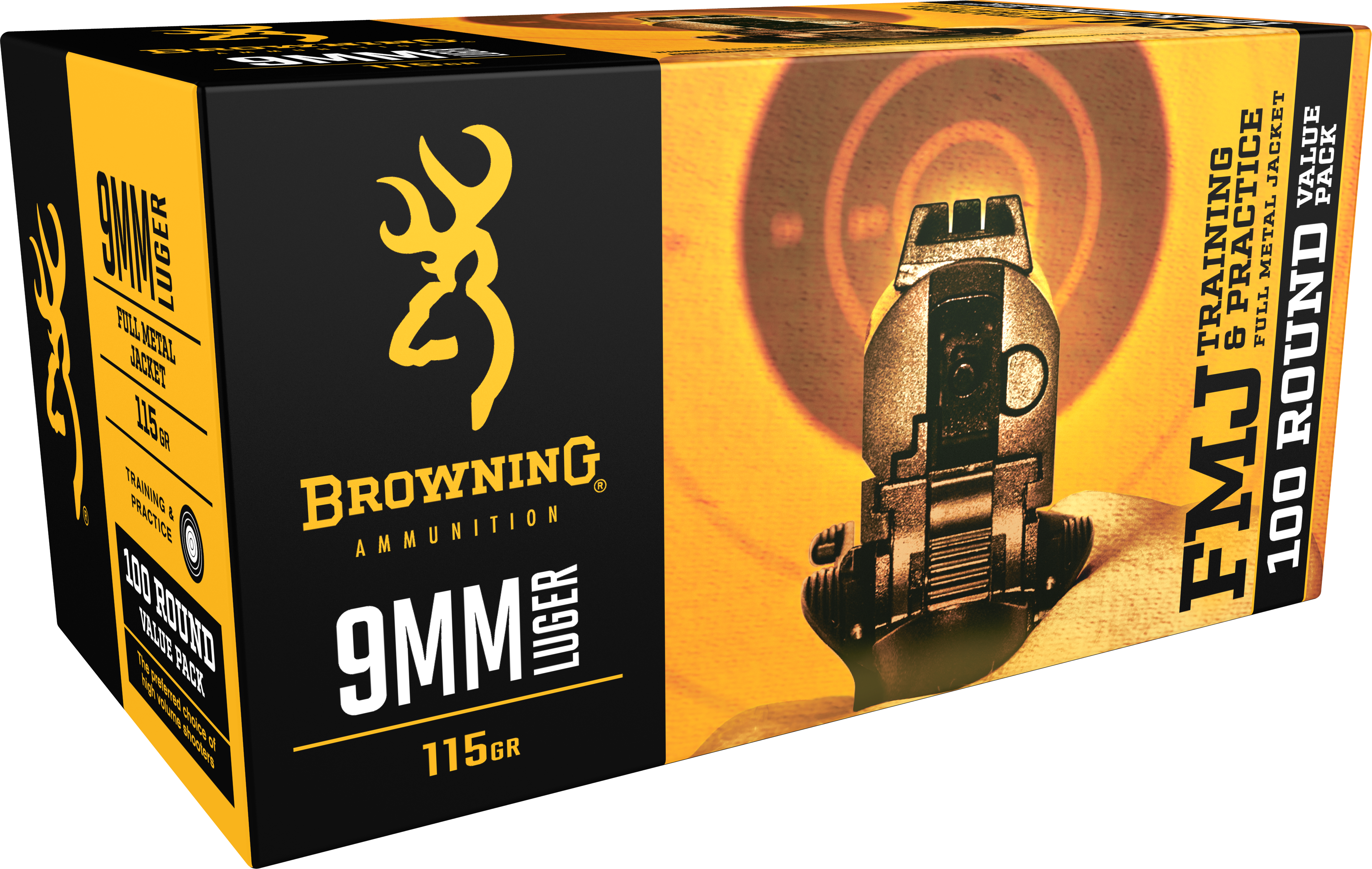 Browning Training Practice Luger FMJ Ammo