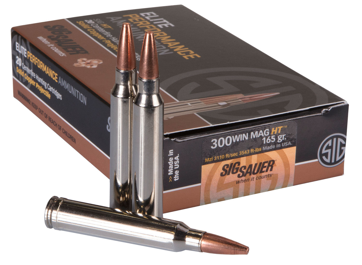 Sig Sauer Hunting Elite Copper Solid Ammo