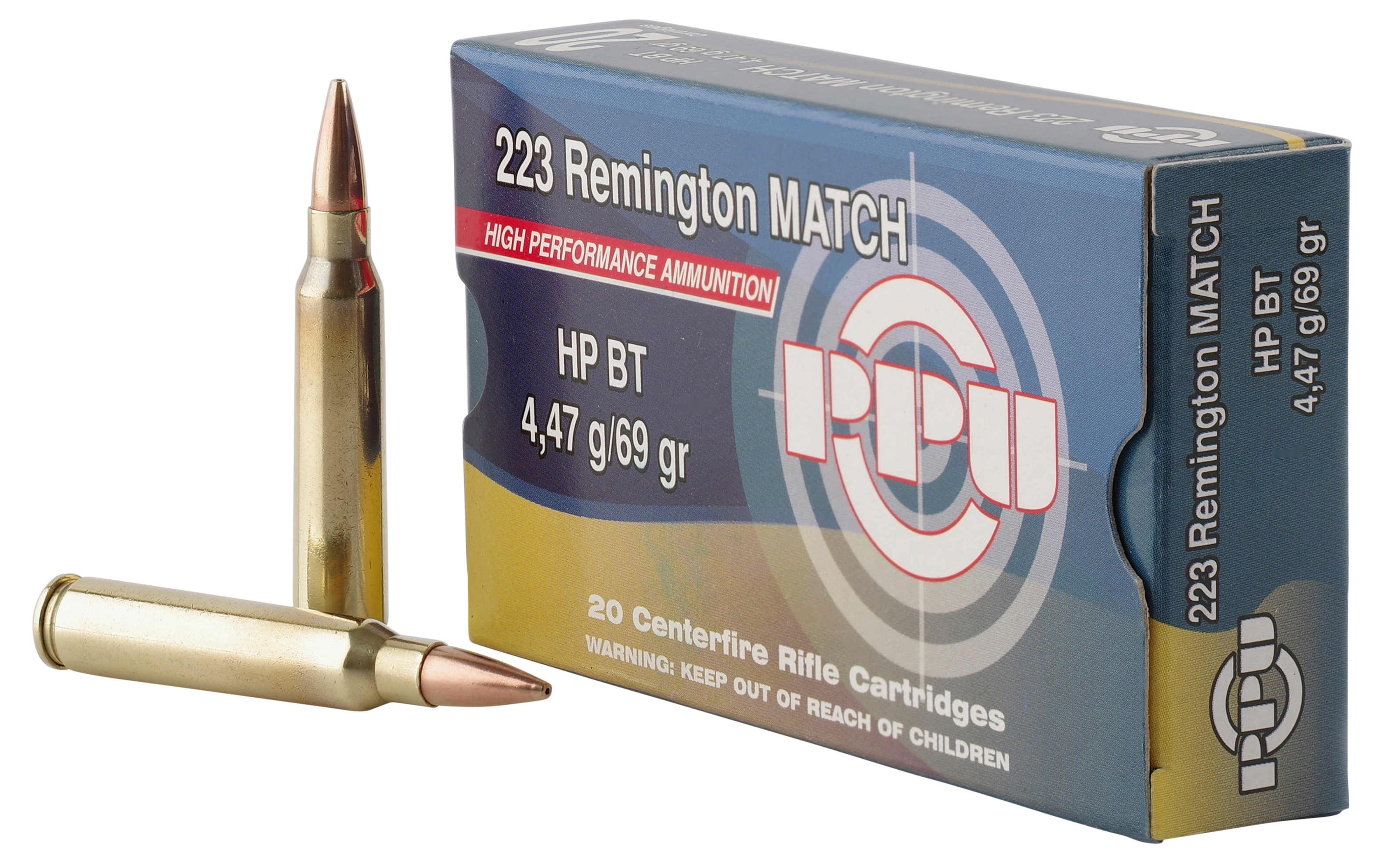 PPU Match Boat Tail HP Ammo