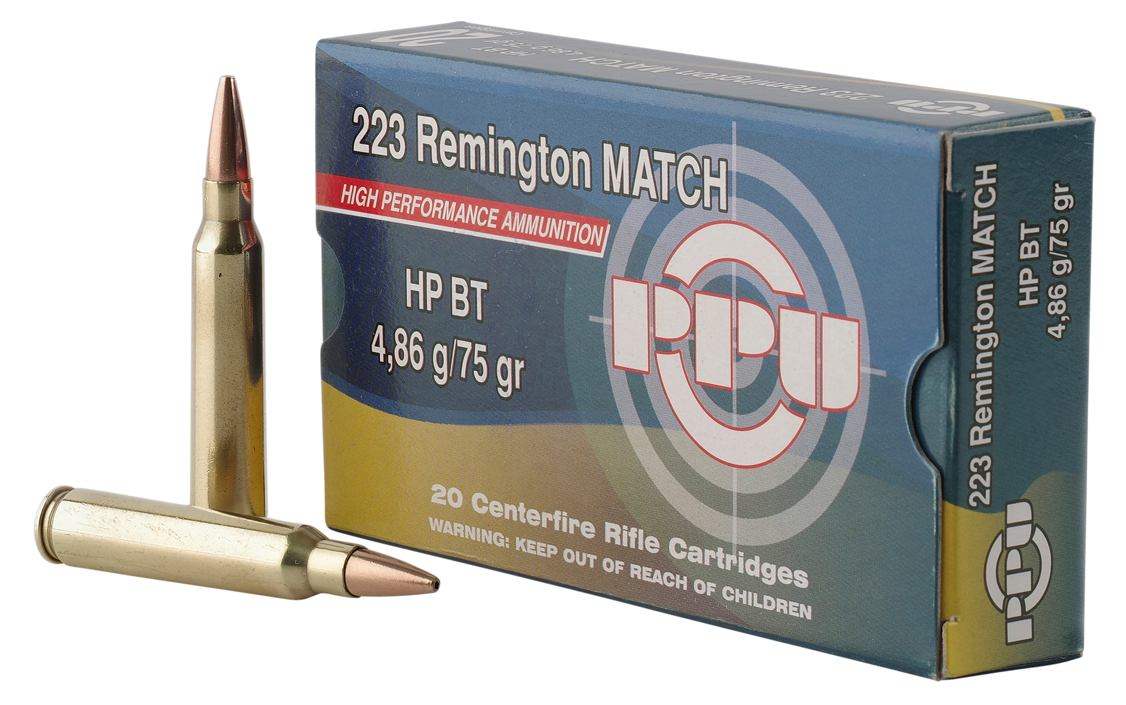 PPU Match Boat Tail HP Ammo