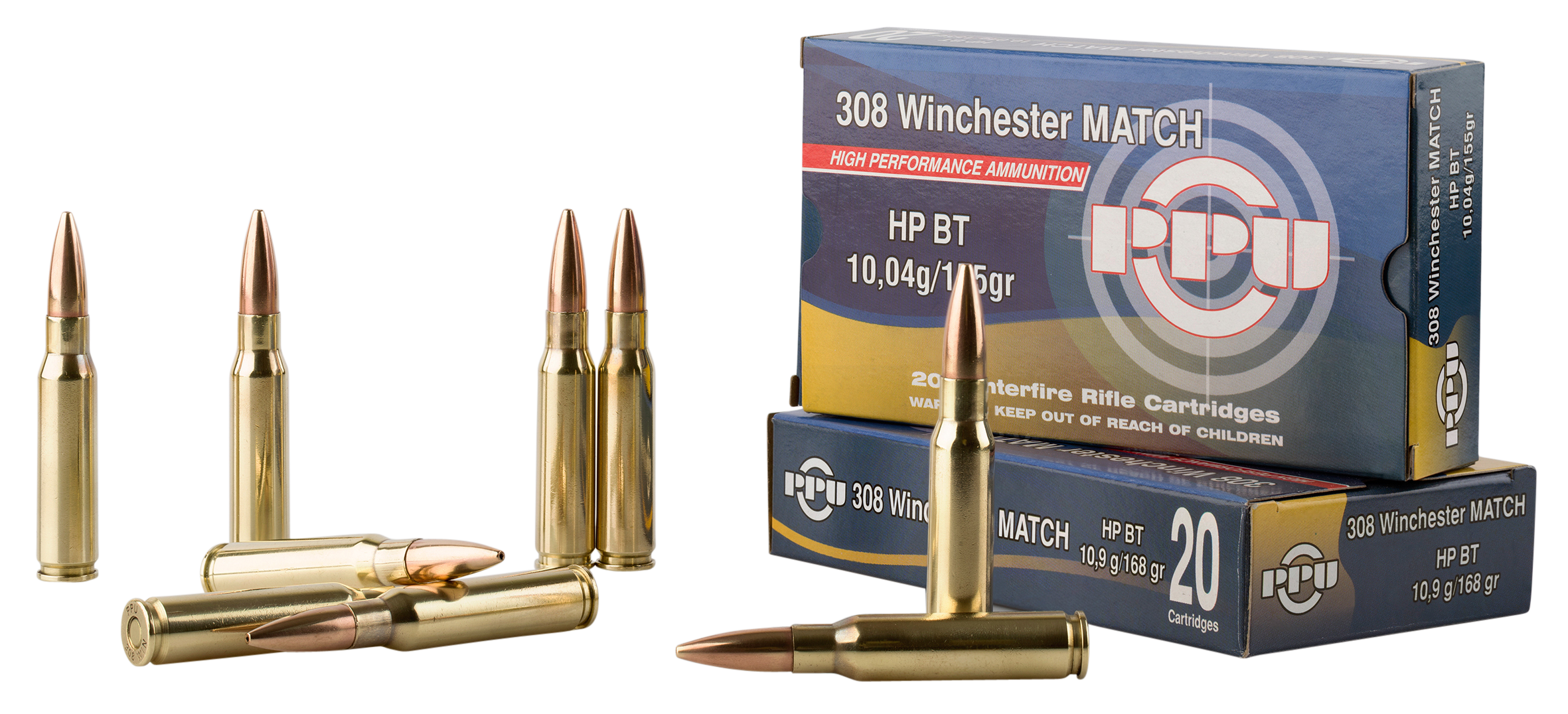 PPU Match Boat Tail HP Ammo