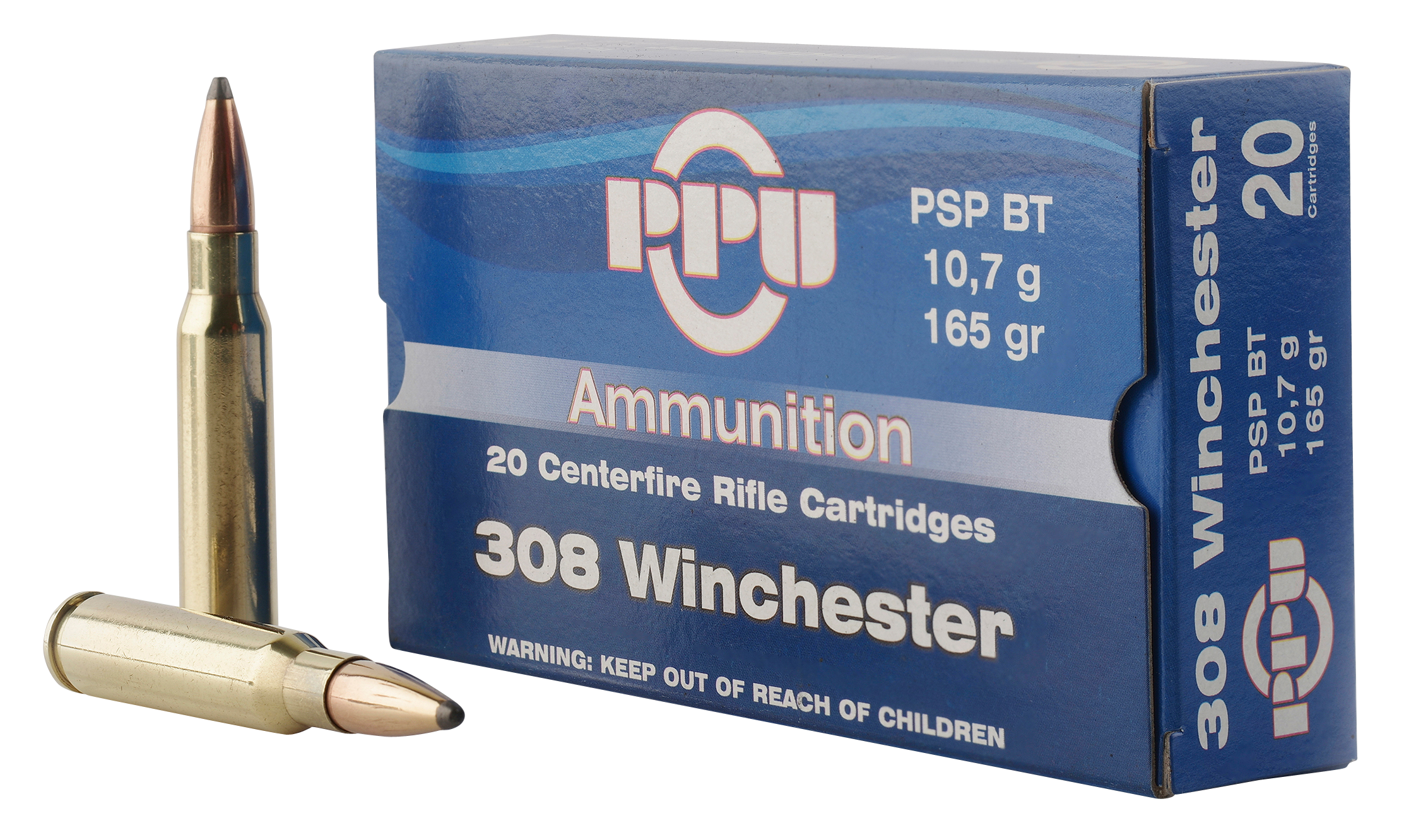 PPU Standard Pointed SP Boat Tail Ammo