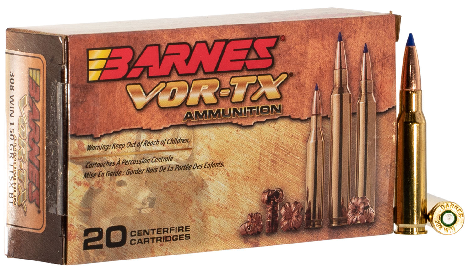 Barnes VOR-TX Tipped Boat Tail TSX Ammo