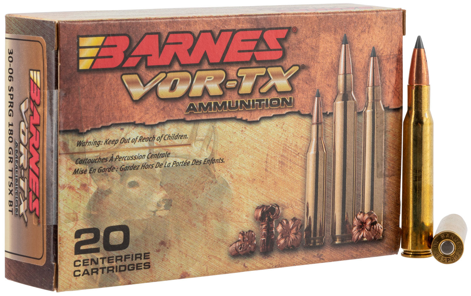 Barnes VOR-TX Springfield Tipped Boat Tail TSX Ammo