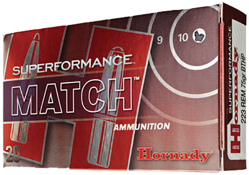 Hornady Superformance Match Boat-Tail HP Ammo