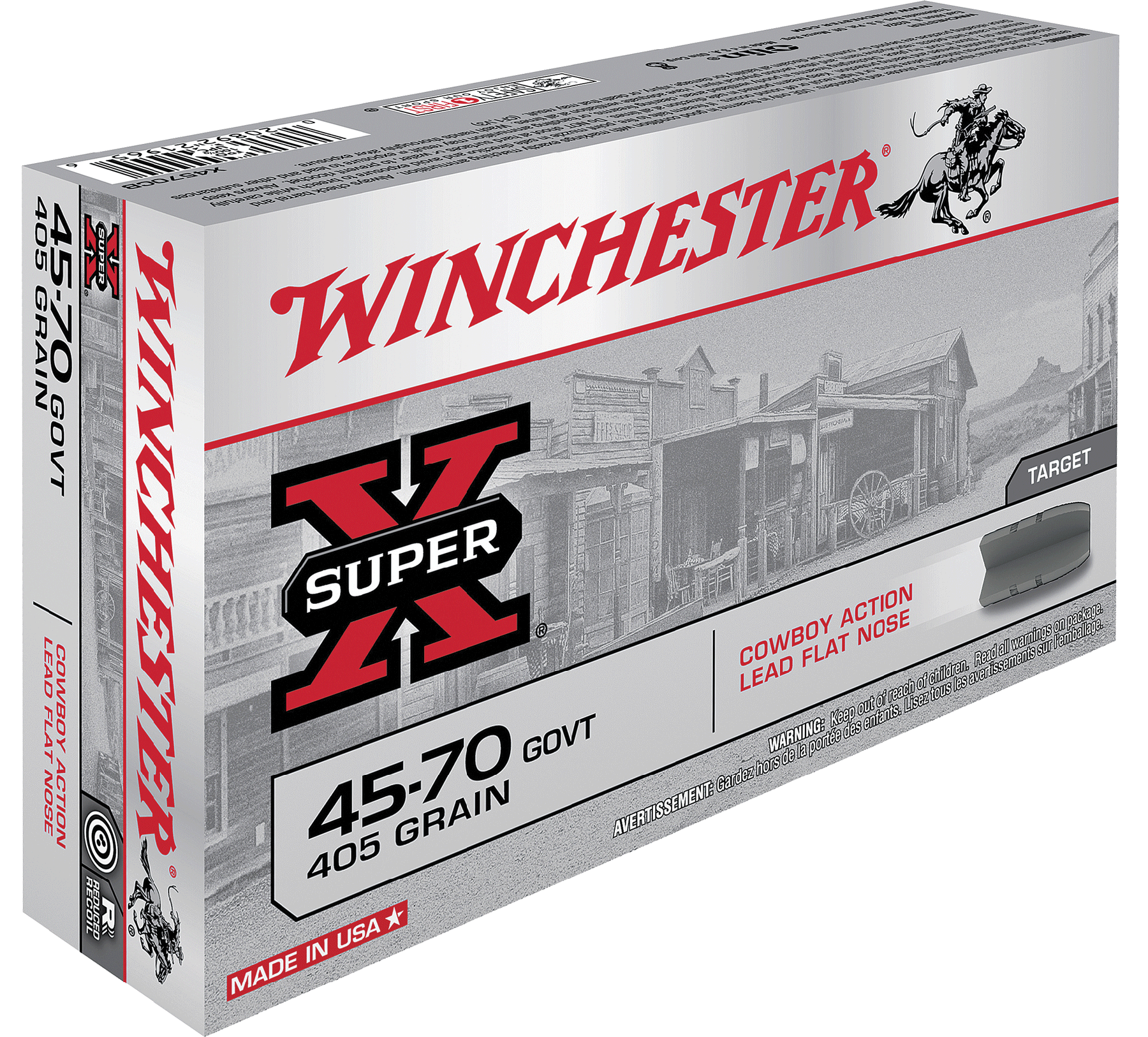 Winchester Super-X Government Lead Flat Nose 10 Ammo