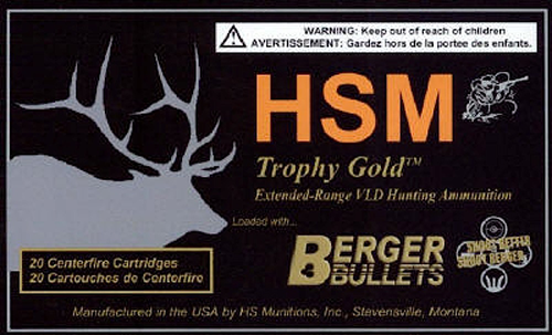 HSM Trophy Gold Mag HPBT Ammo