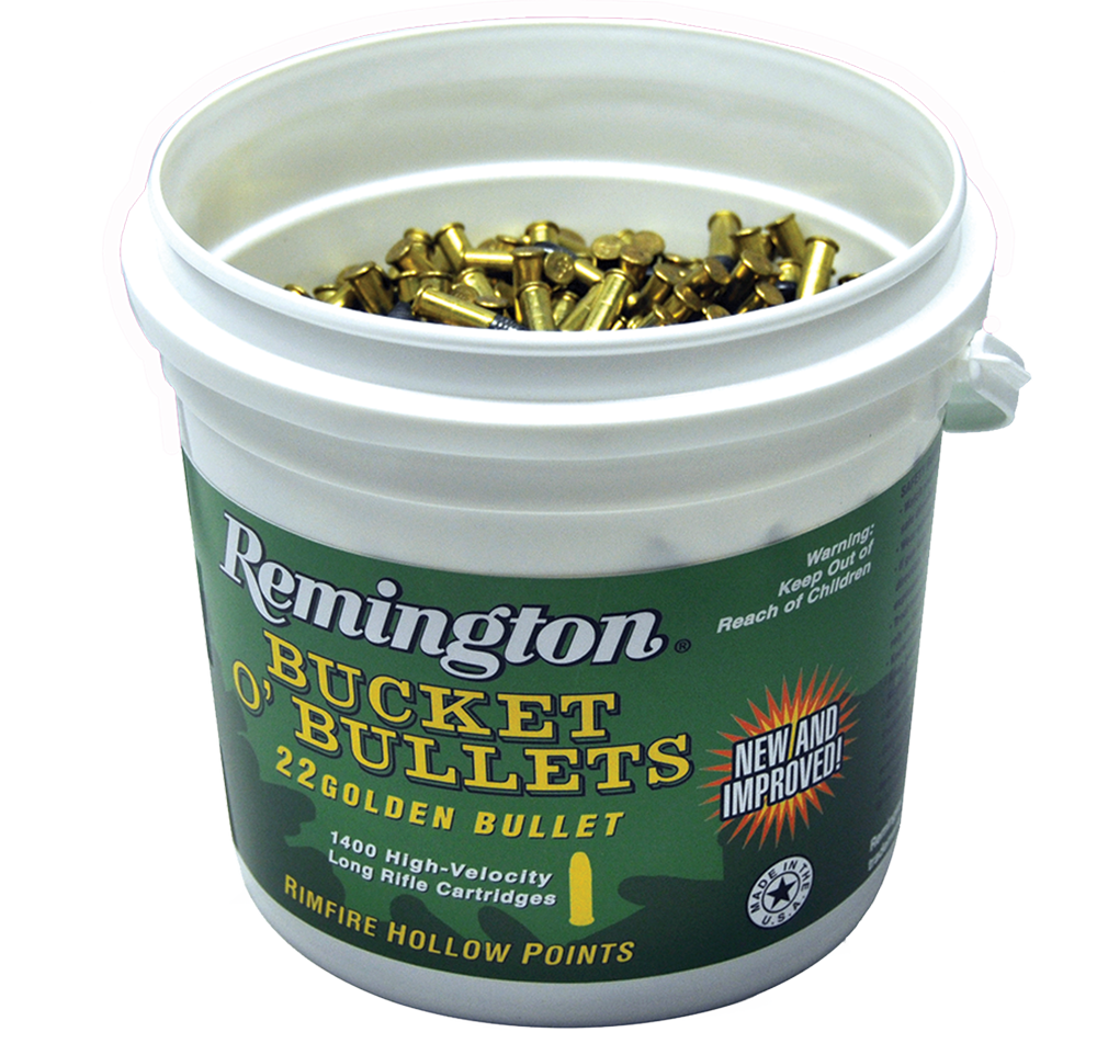 Bulk Remington Golden High Velocity Bucket Plated C HP Ammo