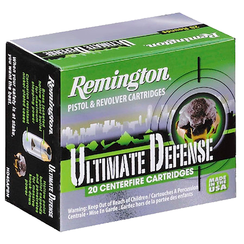 Remington Ultimate Defense Full Size Automatic Colt ACP Brass Jacket HP Ammo