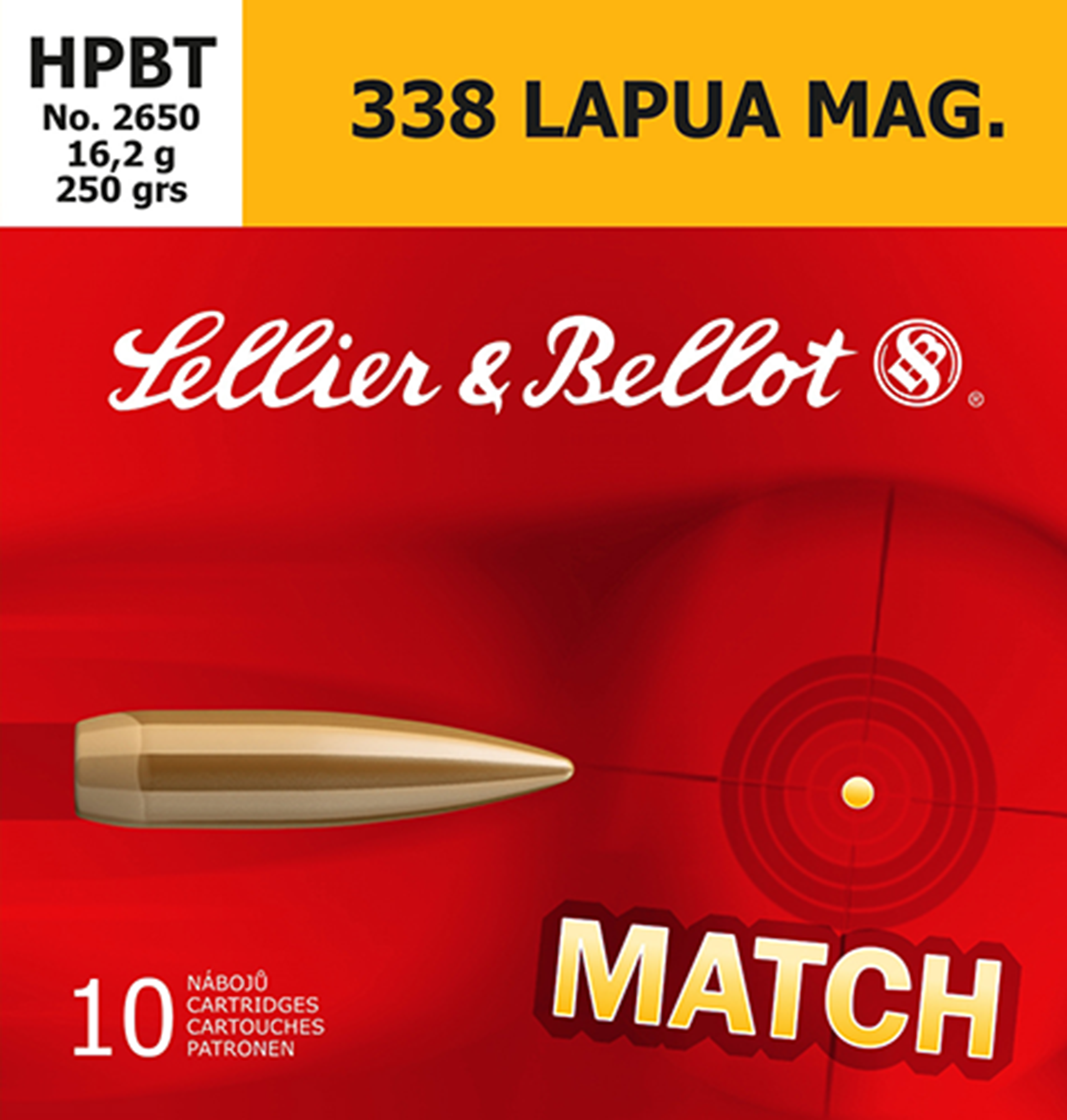 Sellier Bellot Match Boat Tail HP Ammo