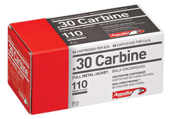 Aguila 1E302110 30 Carbine Full Metal Jacket 110 GR 50Bx/20Cs