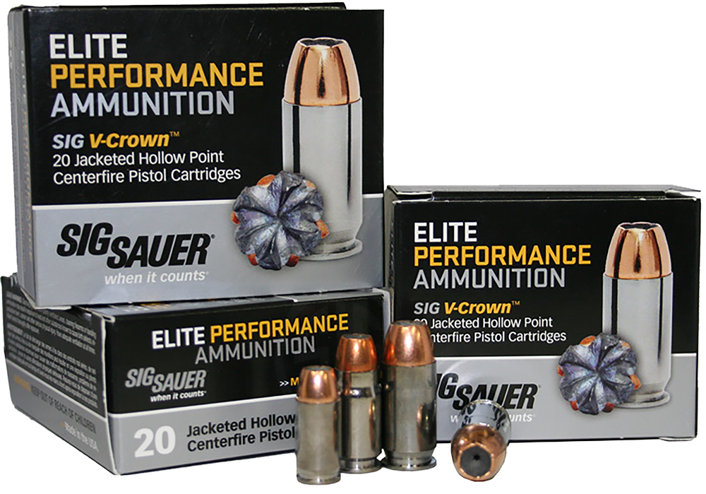 Sig Sauer V-Crown Luger JHP Ammo