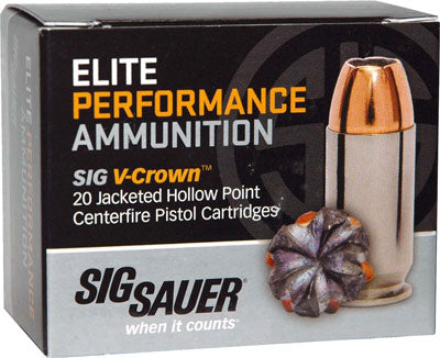 SIG Elite V-Crown 20- JHP Ammo