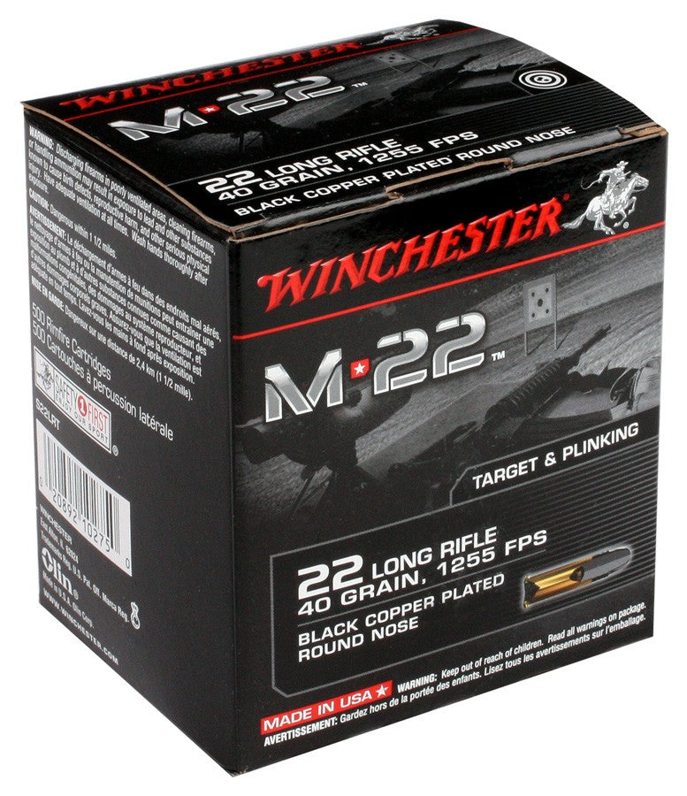 Bulk Winchester Blk Copr Plted Ammo