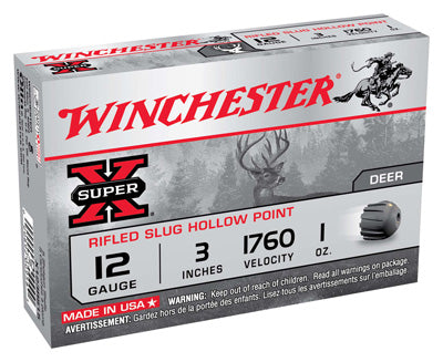 Winchester Super-X Slugs Rifled 5 1oz Ammo