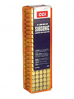 CCISpeer Subsonic Lead HP Ammo