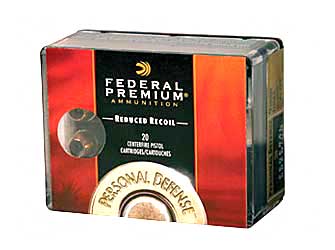 Federal Personal Defense Hydra-Shok ACP Low Recoil JHP Ammo