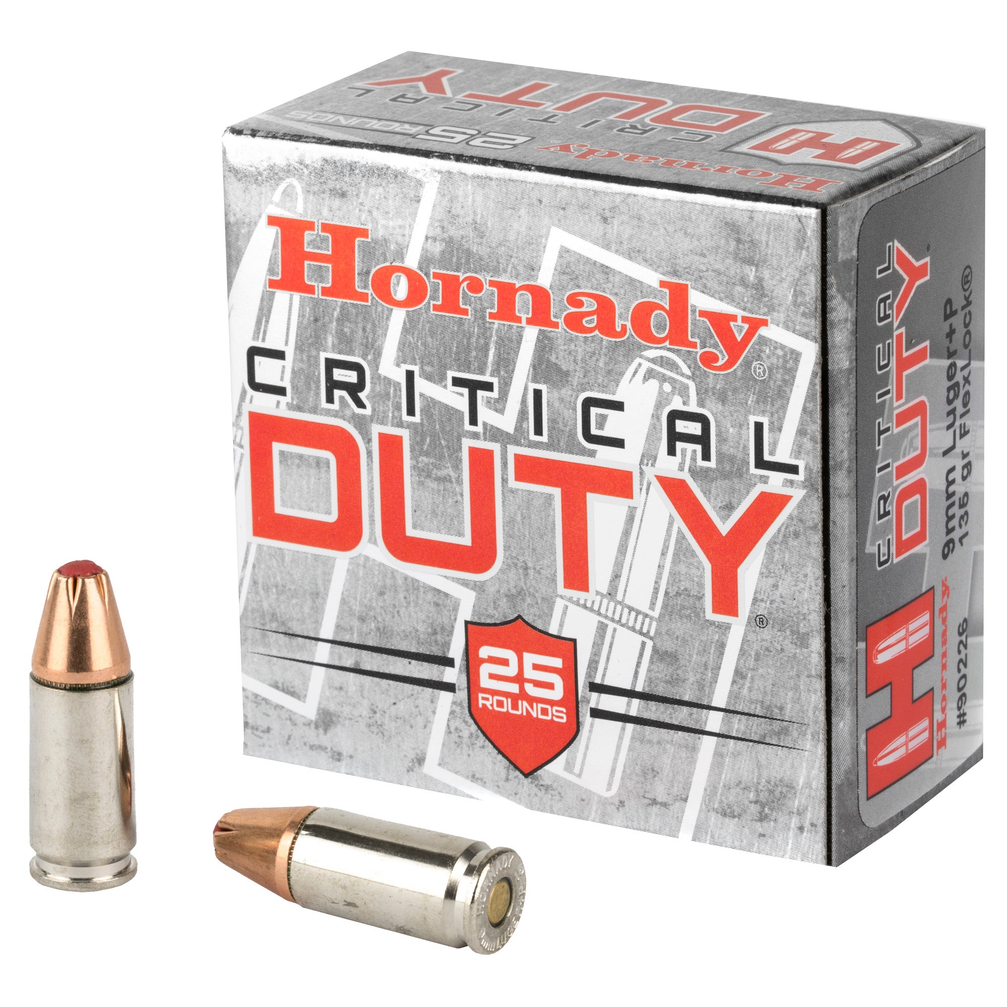 Hornady Critical Duty Luger FlexLock +P Ammo