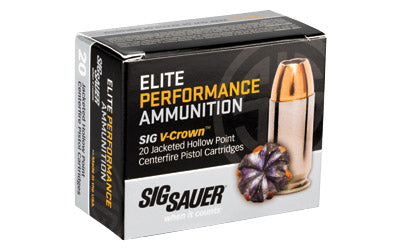 Sig Sauer Elite Performance V-Crown ACP JHP Ammo